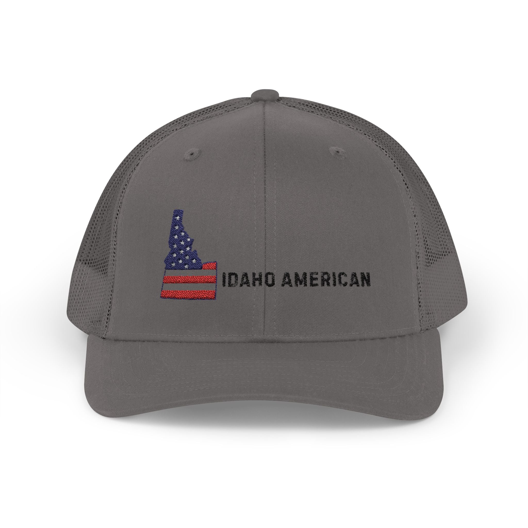 'Idaho American' Embroidered Snapback Trucker Cap