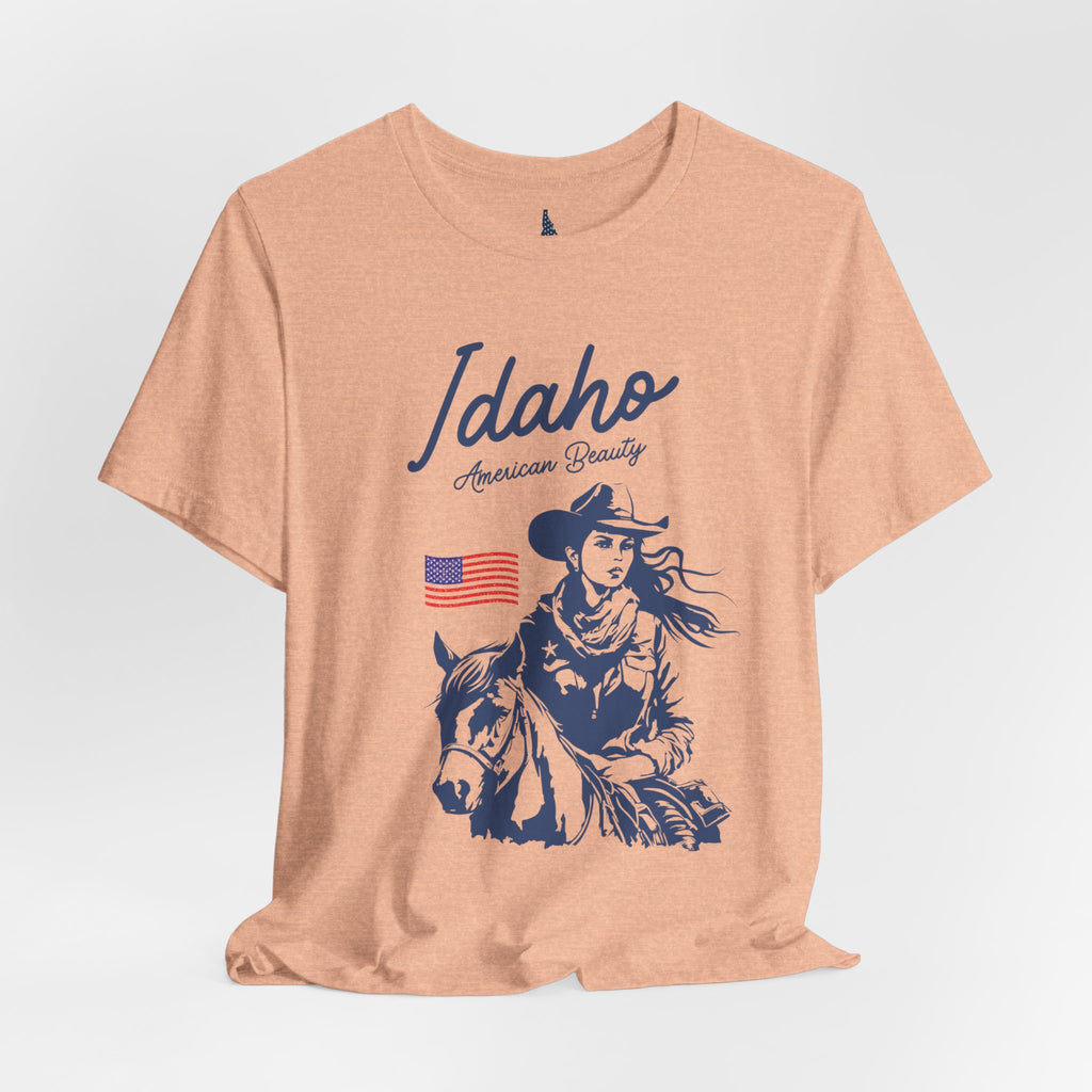 Idaho American Beauty Cowgirl Western T-Shirt