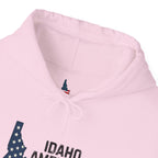 Idaho American Beauty Hoodie with No Sleeve Logo