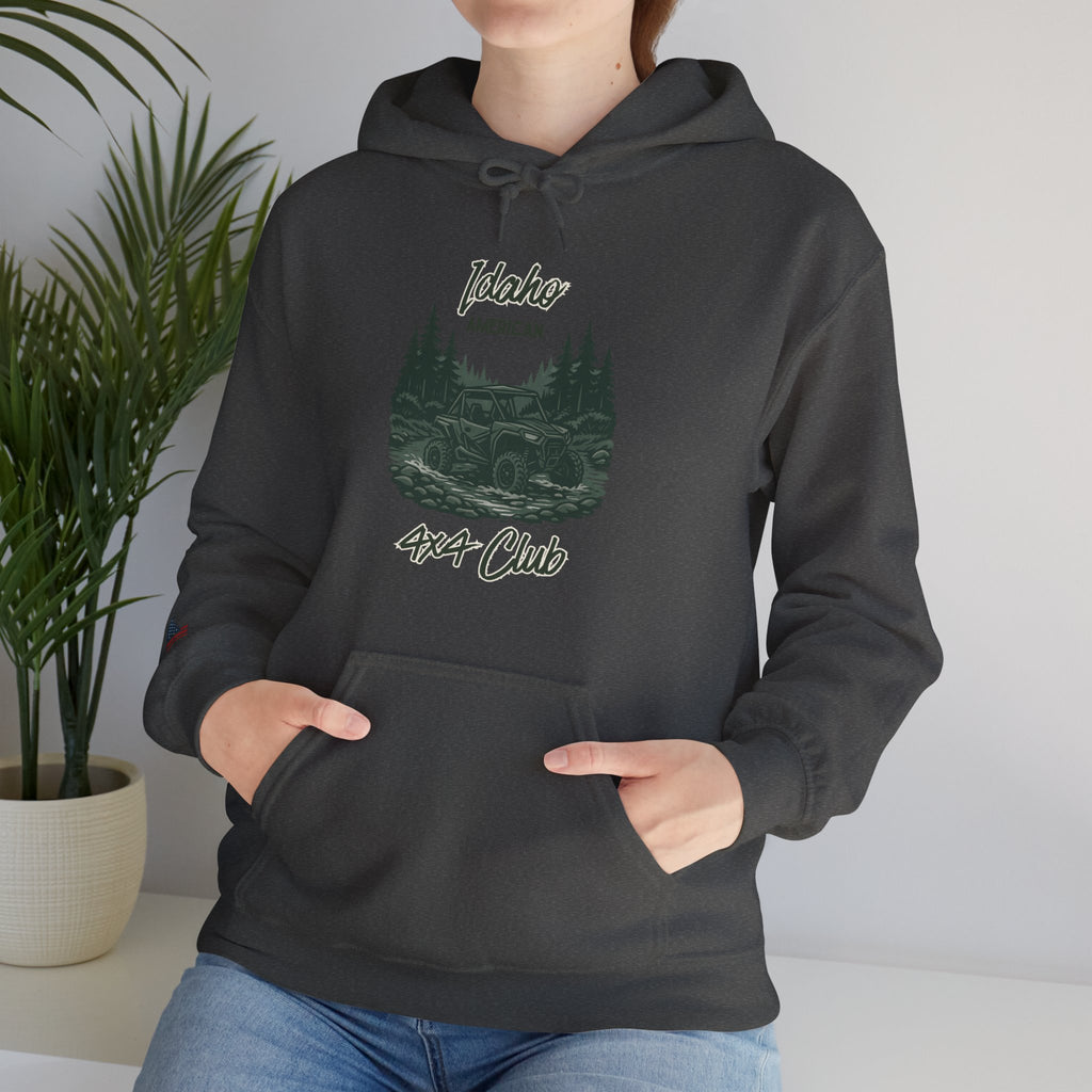 Idaho American 4x4 Club Hoodie with Sleeve Logo