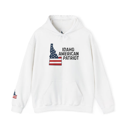 'Idaho American Patriot' Hoodie with Sleeve Logo
