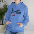 'Idaho American Patriot' Hoodie with Sleeve Logo