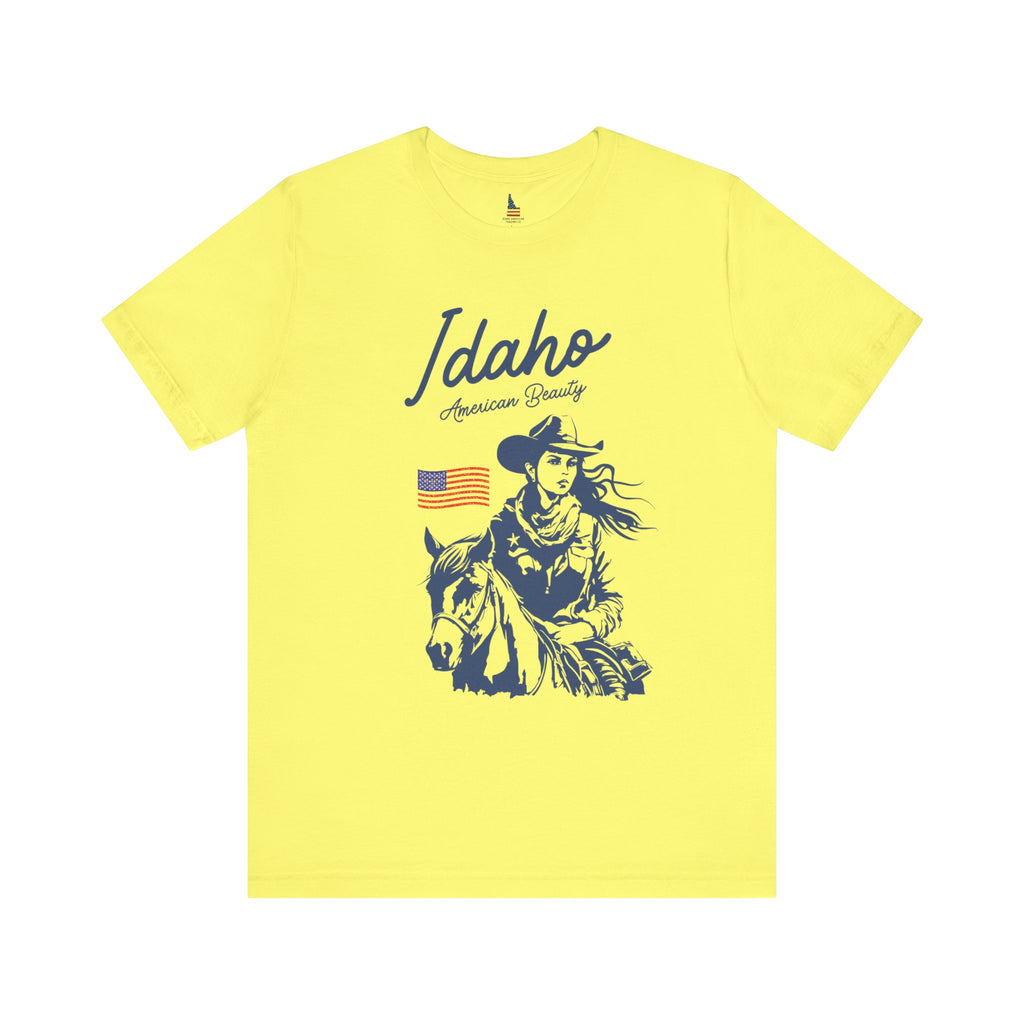 Idaho American Beauty Cowgirl Western T-Shirt