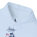 Idaho American Beauty Western Hoodie With Sleeve Logo