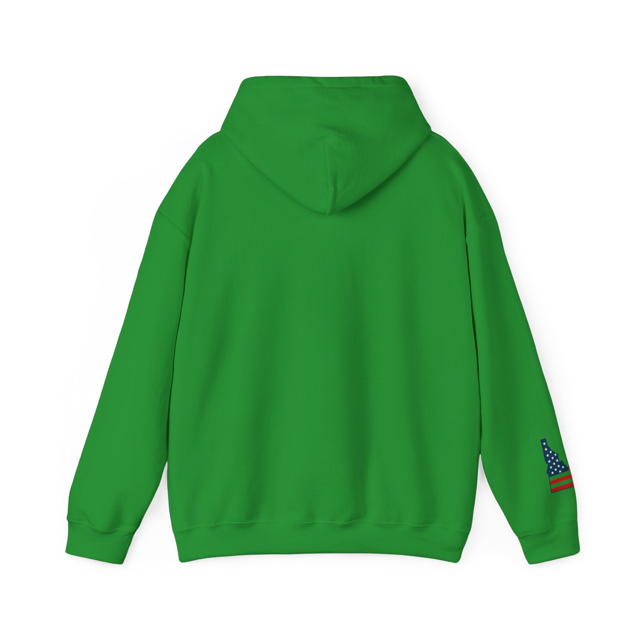 'Idaho American Patriot State of Mind' Hoodie with Sleeve Logo