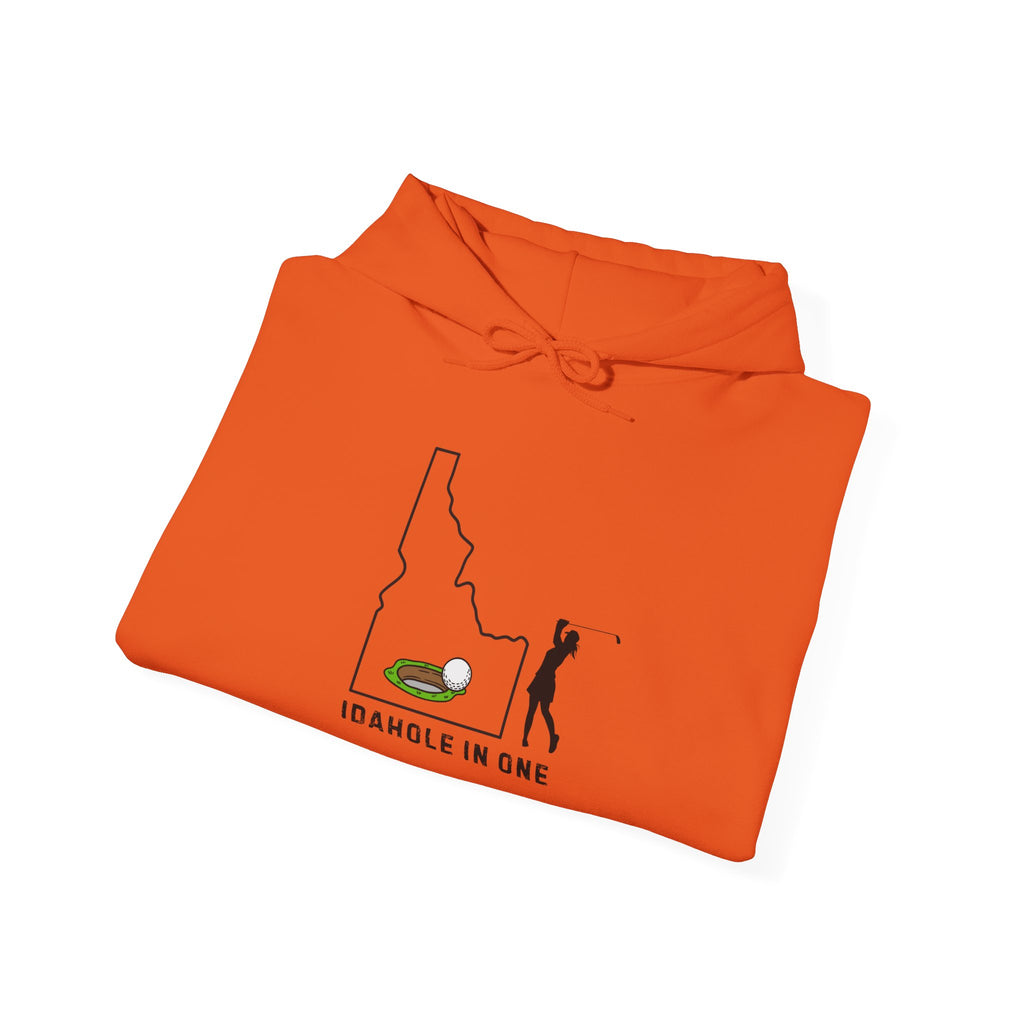 Idahole In One Women's Golf Hoodie With Sleeve Logo