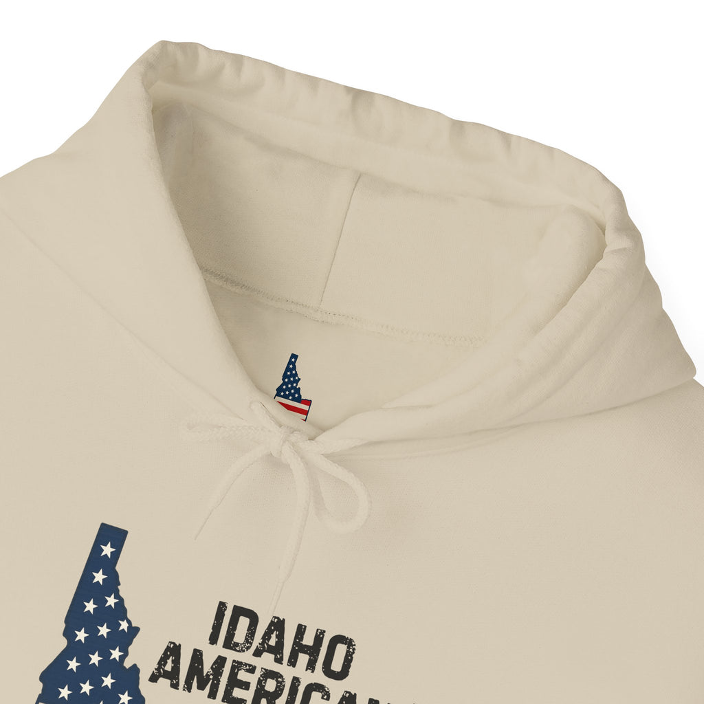 Idaho American Dad Hoodie with Sleeve Logo