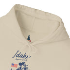 Idaho American Beauty Western Hoodie With Sleeve Logo