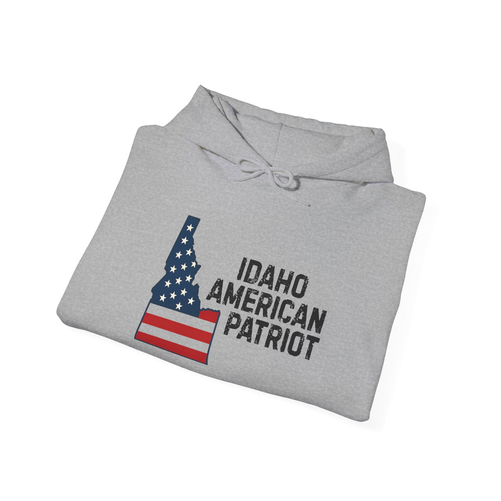 'Idaho American Patriot' Hoodie with Sleeve Logo