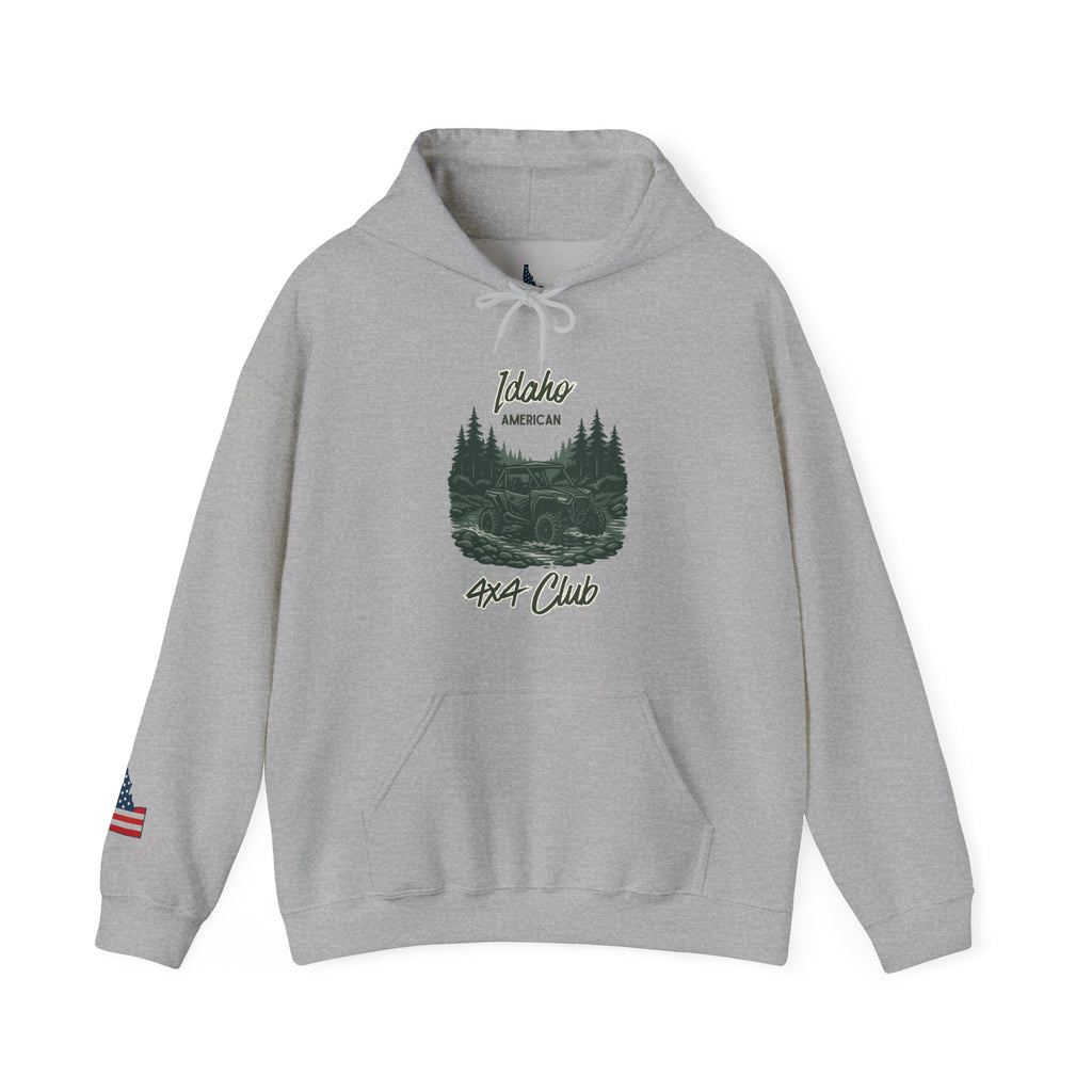 Idaho American 4x4 Club Hoodie with Sleeve Logo