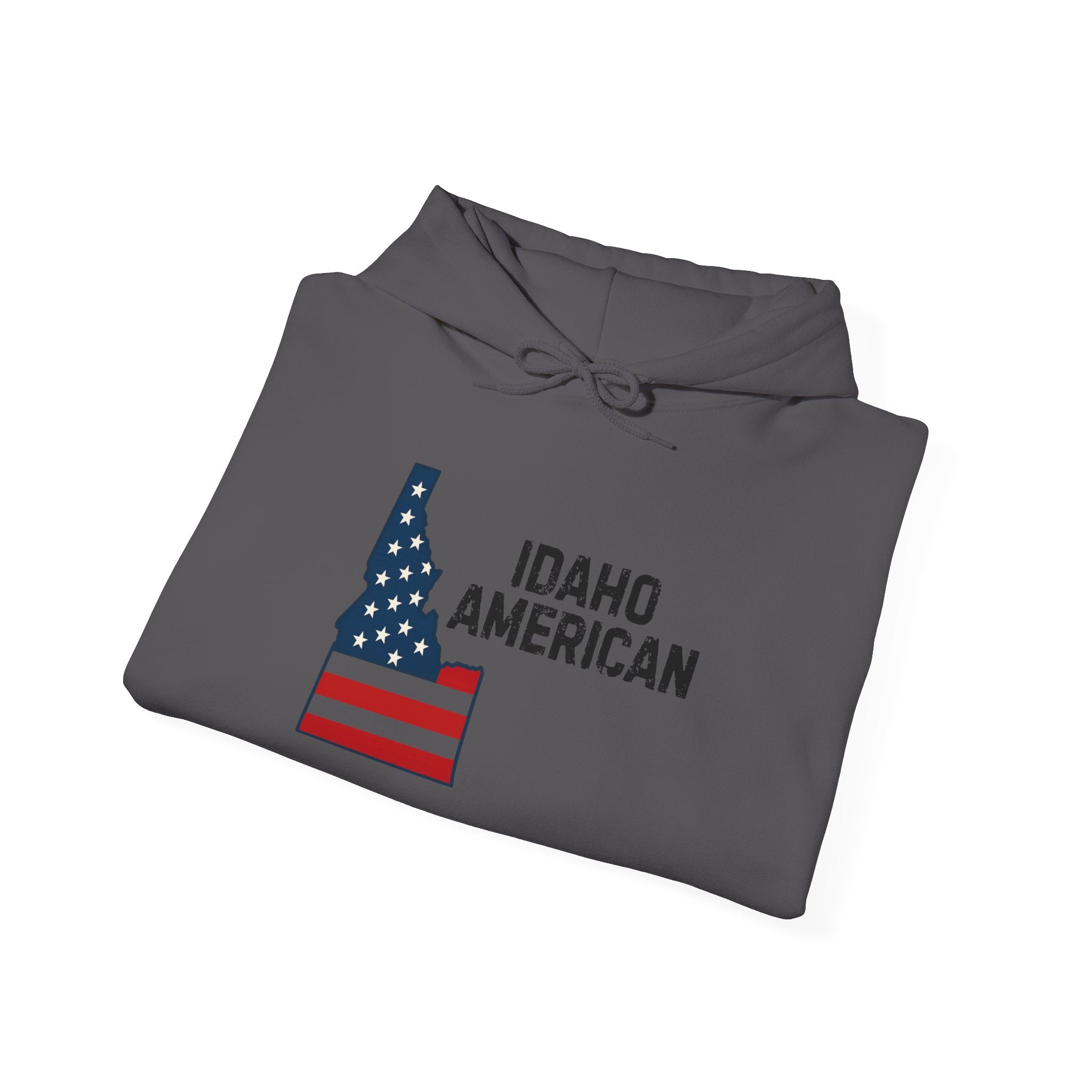 'Idaho American' Hoodie with Sleeve Logo