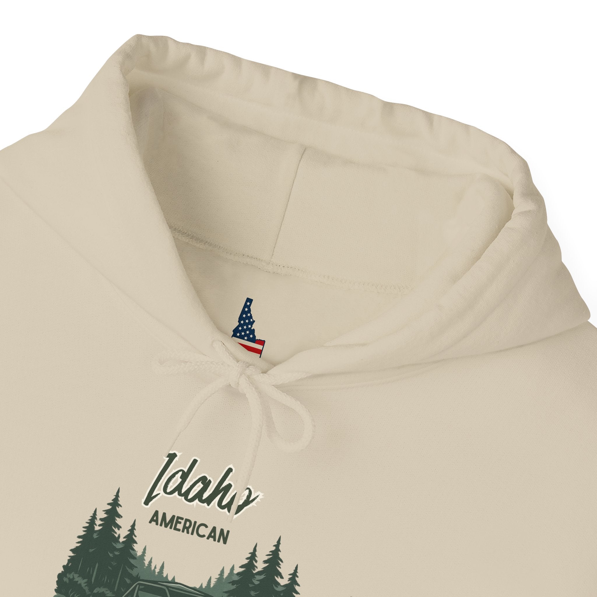 Idaho American 4x4 Club Hoodie with Sleeve Logo