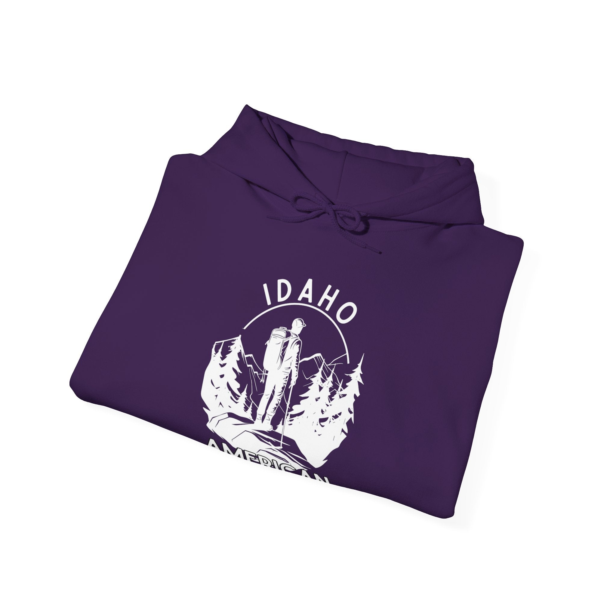 'Idaho American Patriot State of Mind' Hoodie with Sleeve Logo