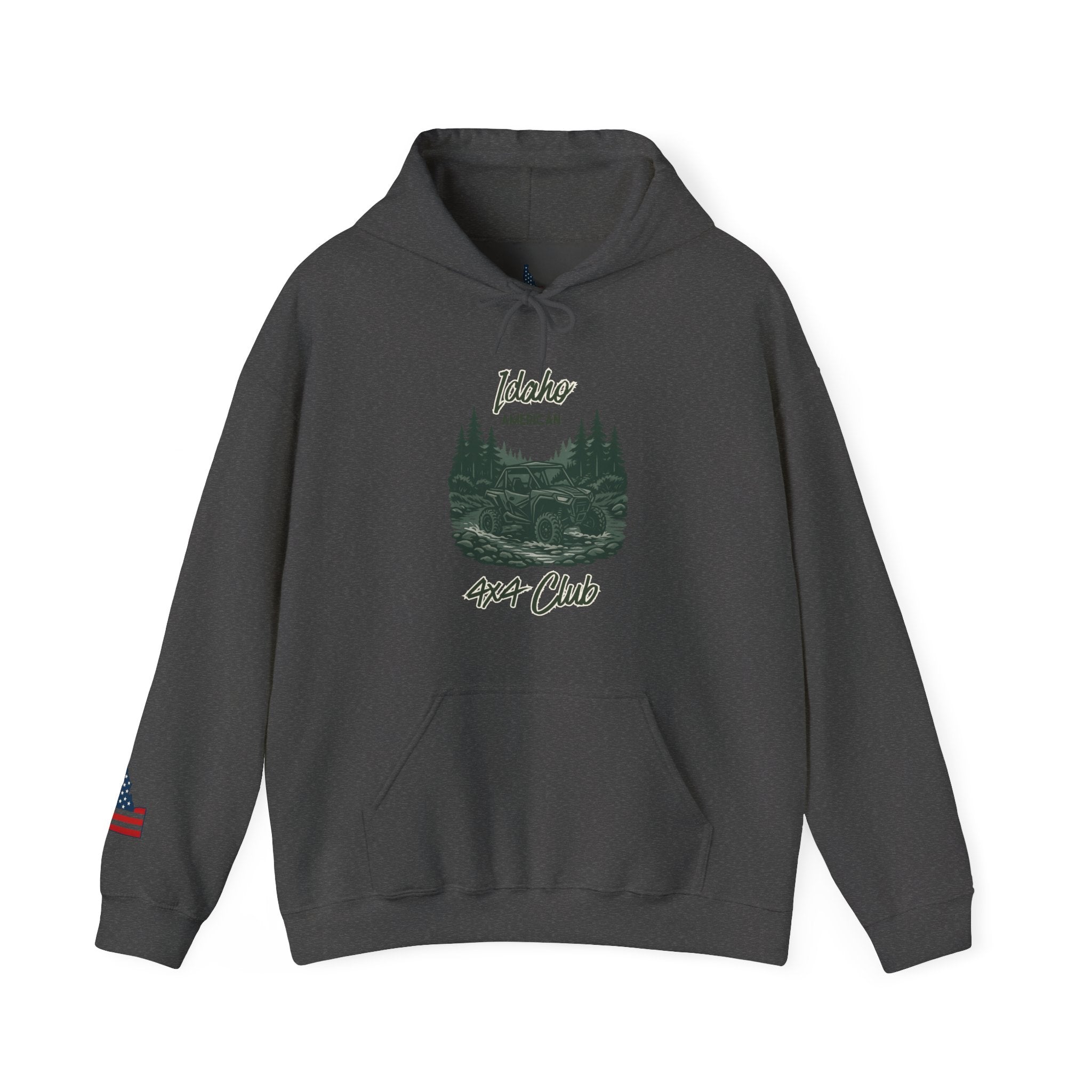 Idaho American 4x4 Club Hoodie with Sleeve Logo