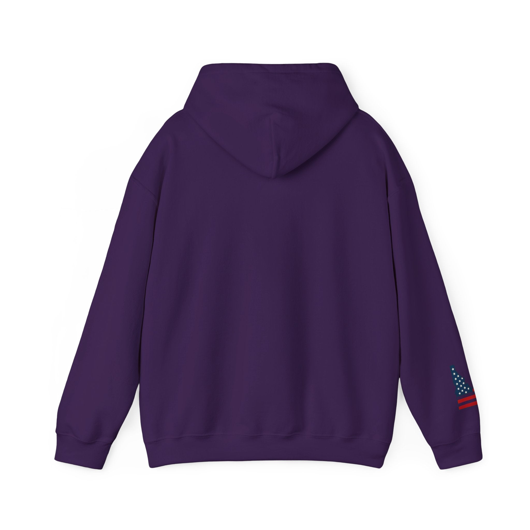 'Idaho American Patriot State of Mind' Hoodie with Sleeve Logo