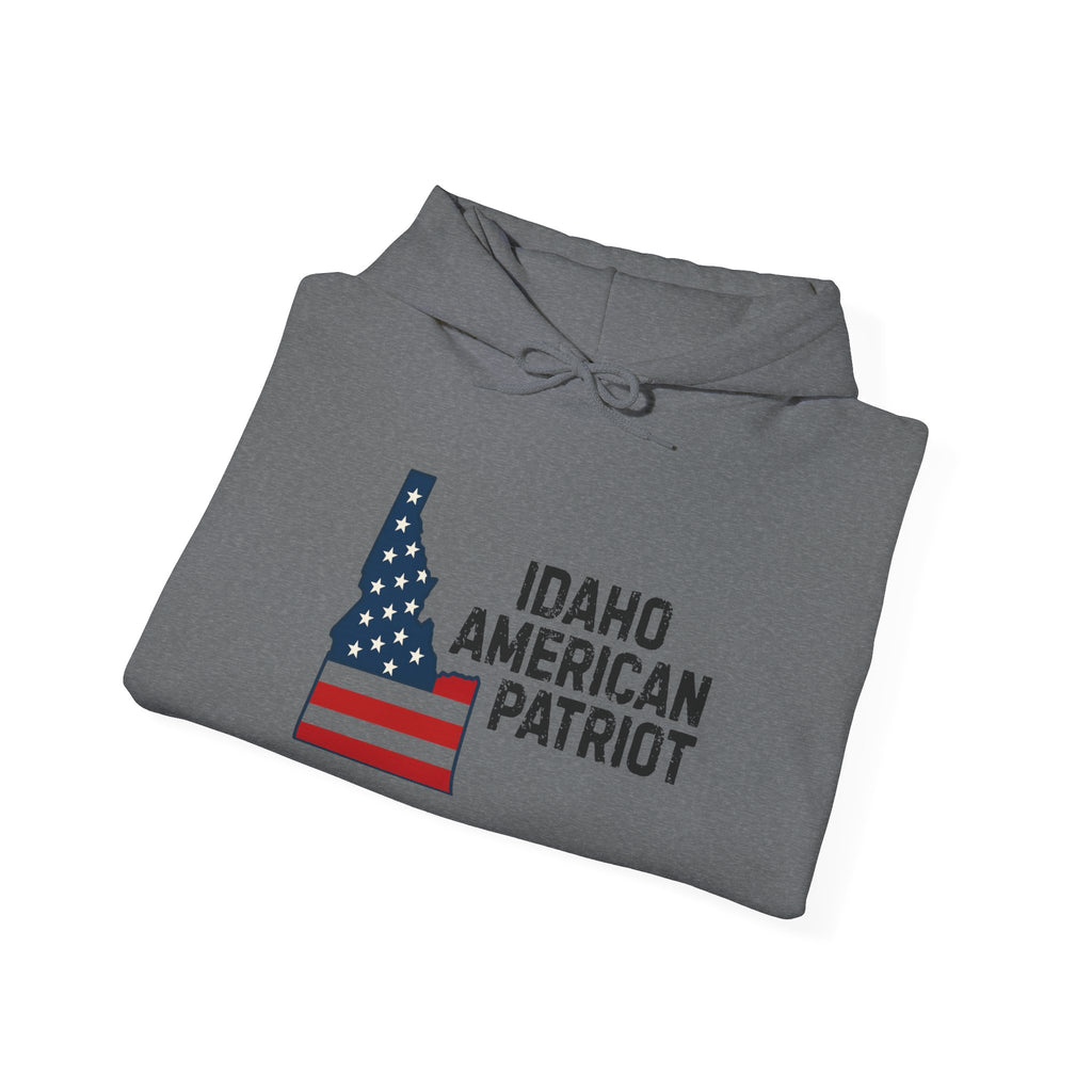 'Idaho American Patriot' Hoodie with Sleeve Logo