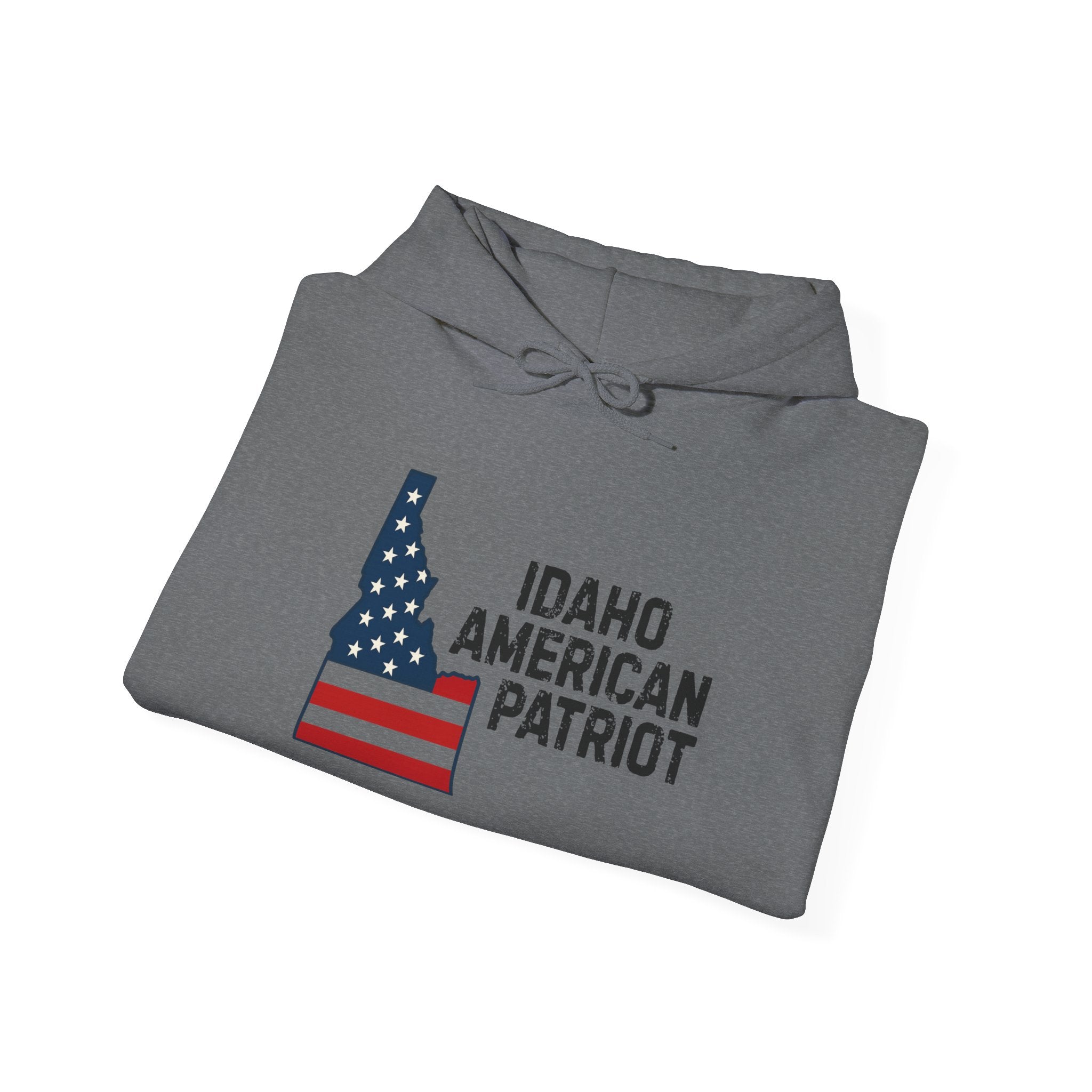 'Idaho American Patriot' Hoodie with Sleeve Logo