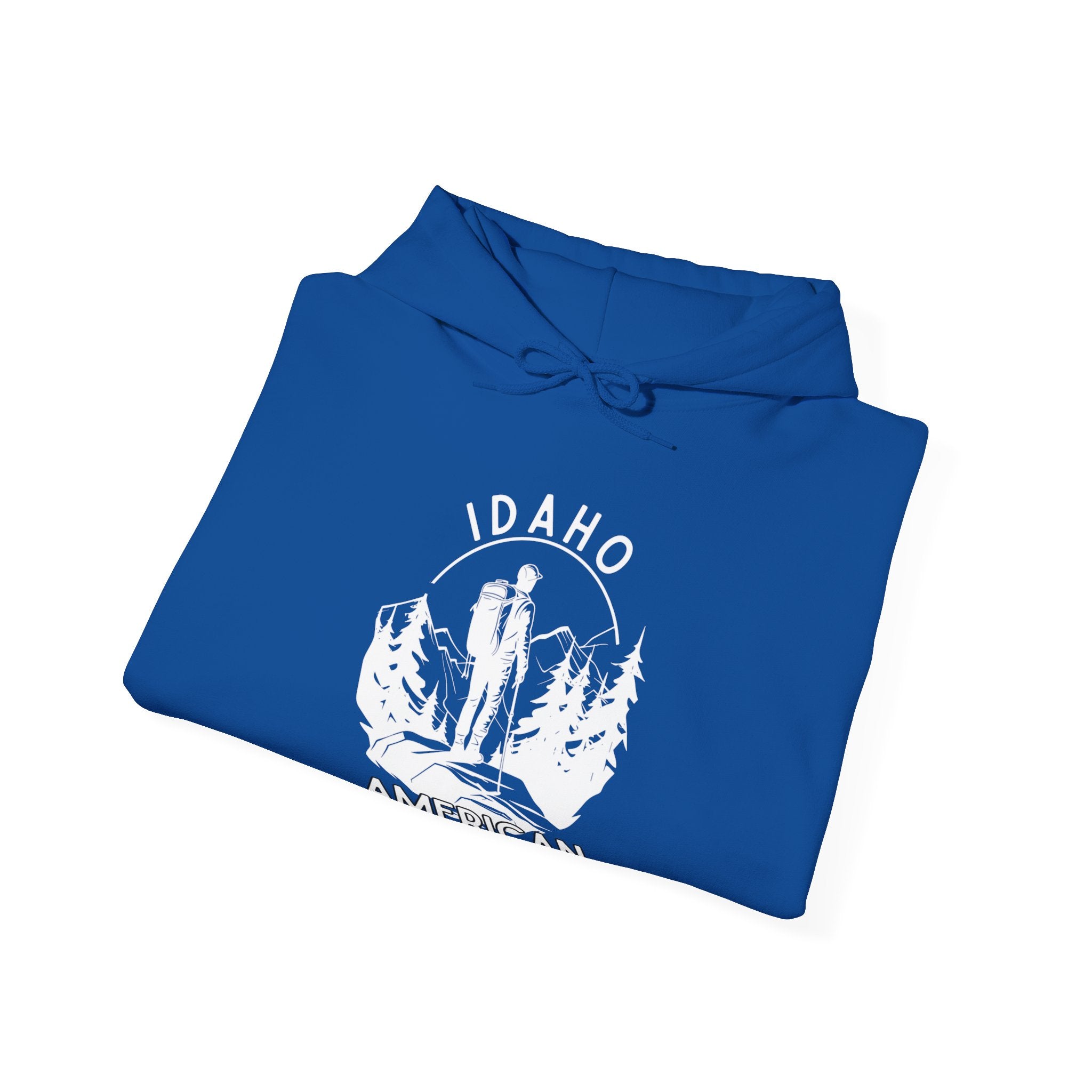 'Idaho American Patriot State of Mind' Hoodie with Sleeve Logo