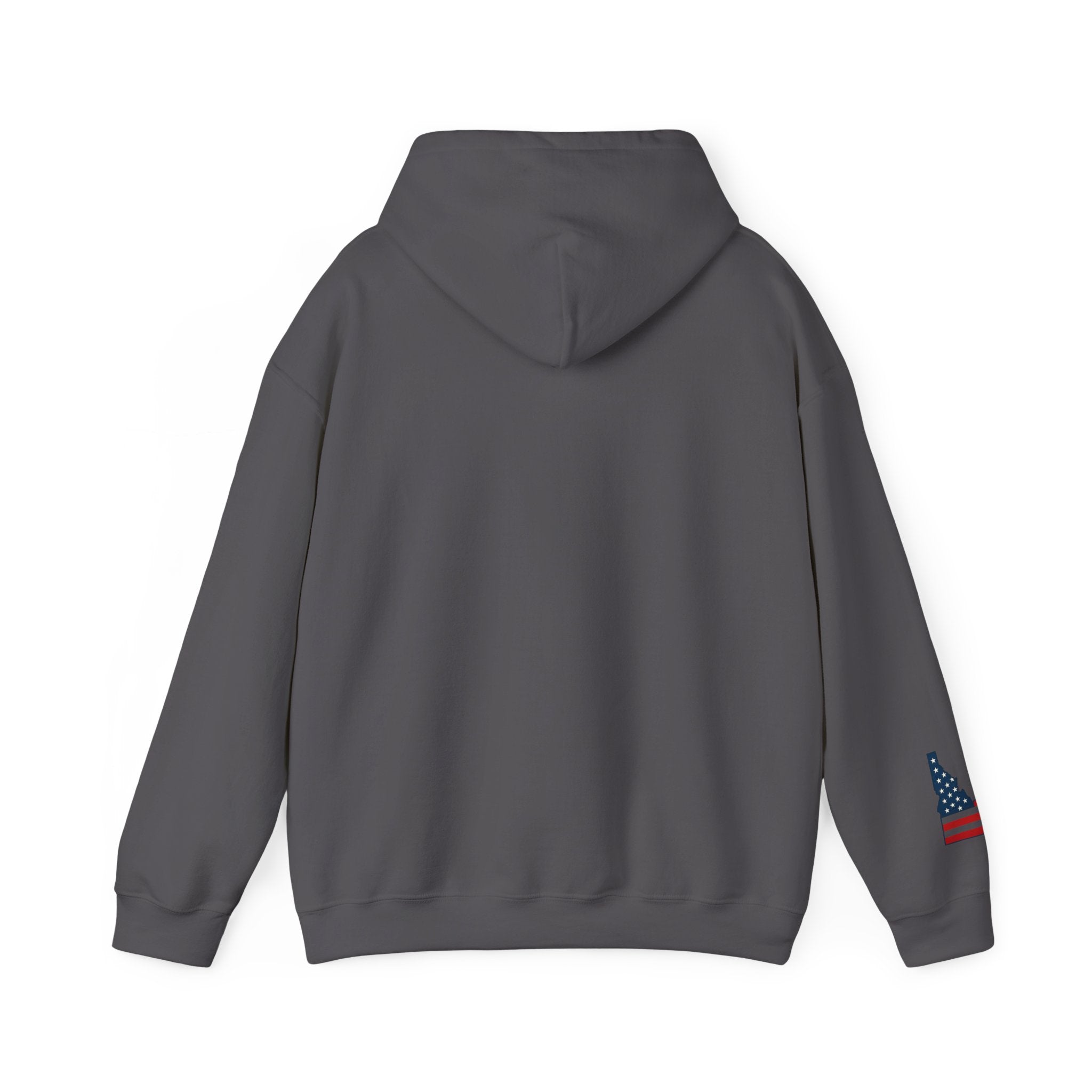 'Idaho American Patriot State of Mind' Hoodie with Sleeve Logo