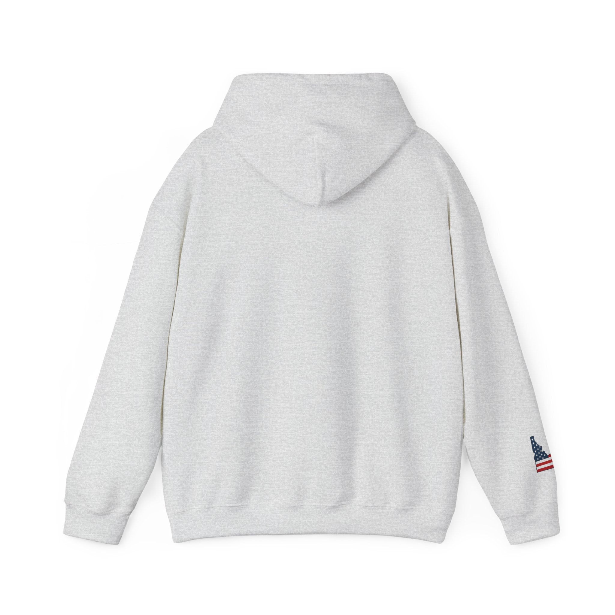 Idaho American Beauty Western Hoodie With Sleeve Logo