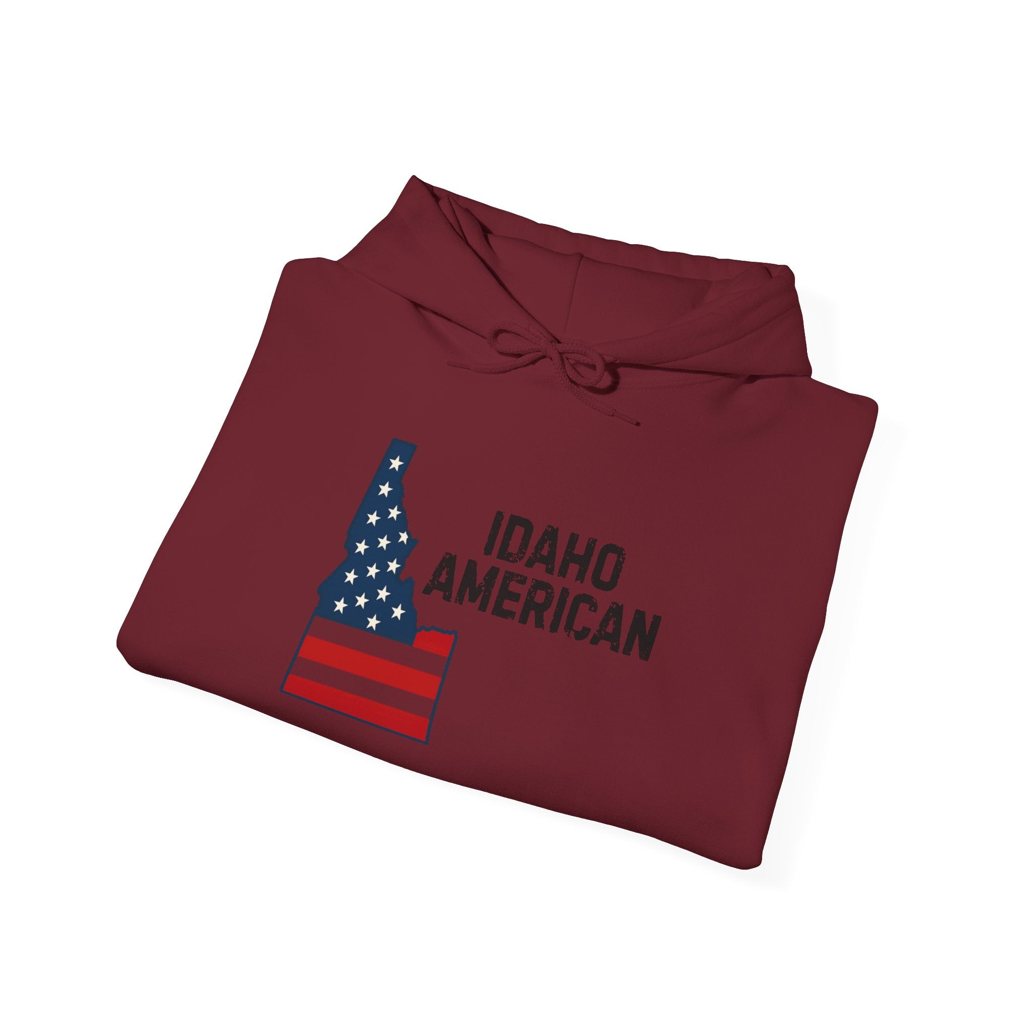 'Idaho American' Hoodie with Sleeve Logo
