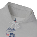 Idaho American Beauty Western Hoodie With Sleeve Logo