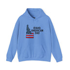 Idaho American Dad Hoodie No Sleeve Logo