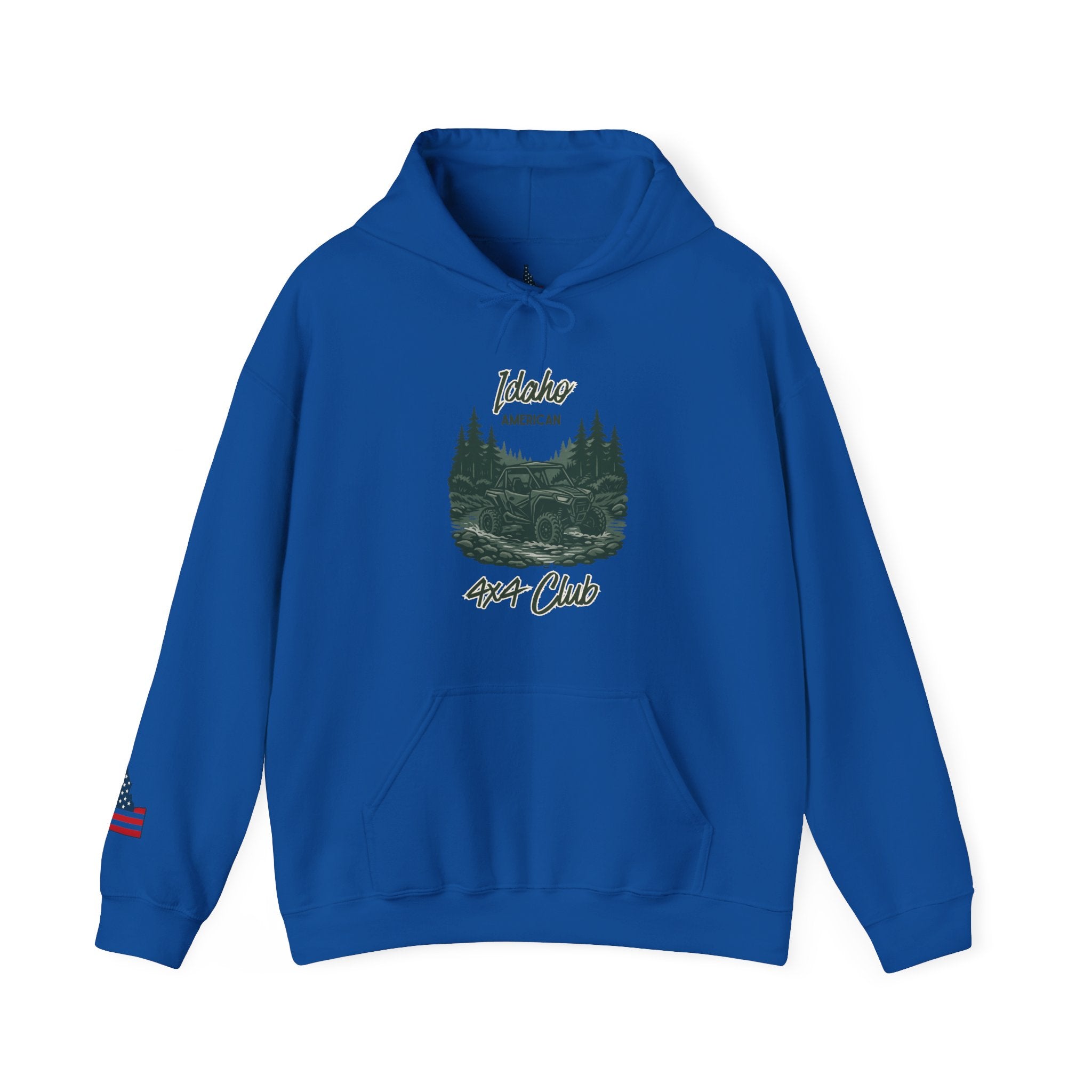 Idaho American 4x4 Club Hoodie with Sleeve Logo
