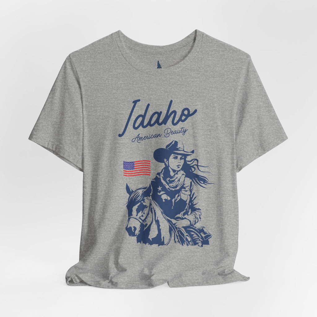 Idaho American Beauty Cowgirl Western T-Shirt