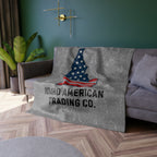Idaho American Trading Co. Crushed Velvet Throw Blanket