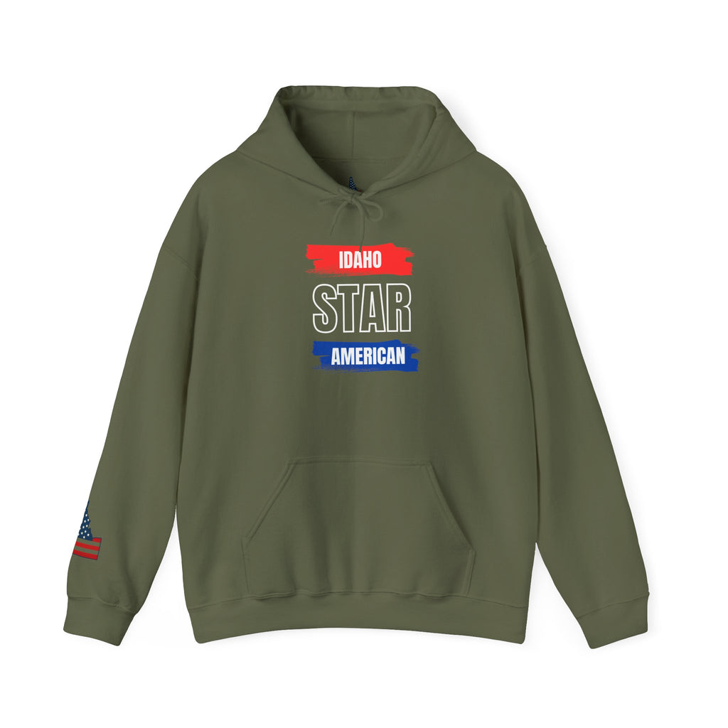 Idaho American 'Star' Hoodie with Sleeve Logo