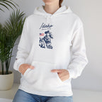 Idaho American Beauty Western Hoodie With Sleeve Logo