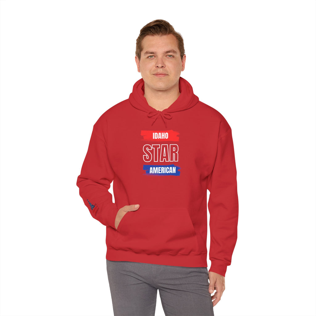 Idaho American 'Star' Hoodie with Sleeve Logo