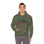 'Idaho American Patriot' Hoodie with Sleeve Logo
