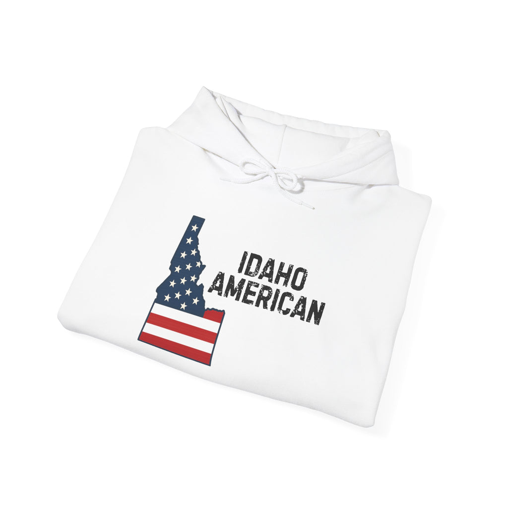 'Idaho American' Hoodie with Sleeve Logo