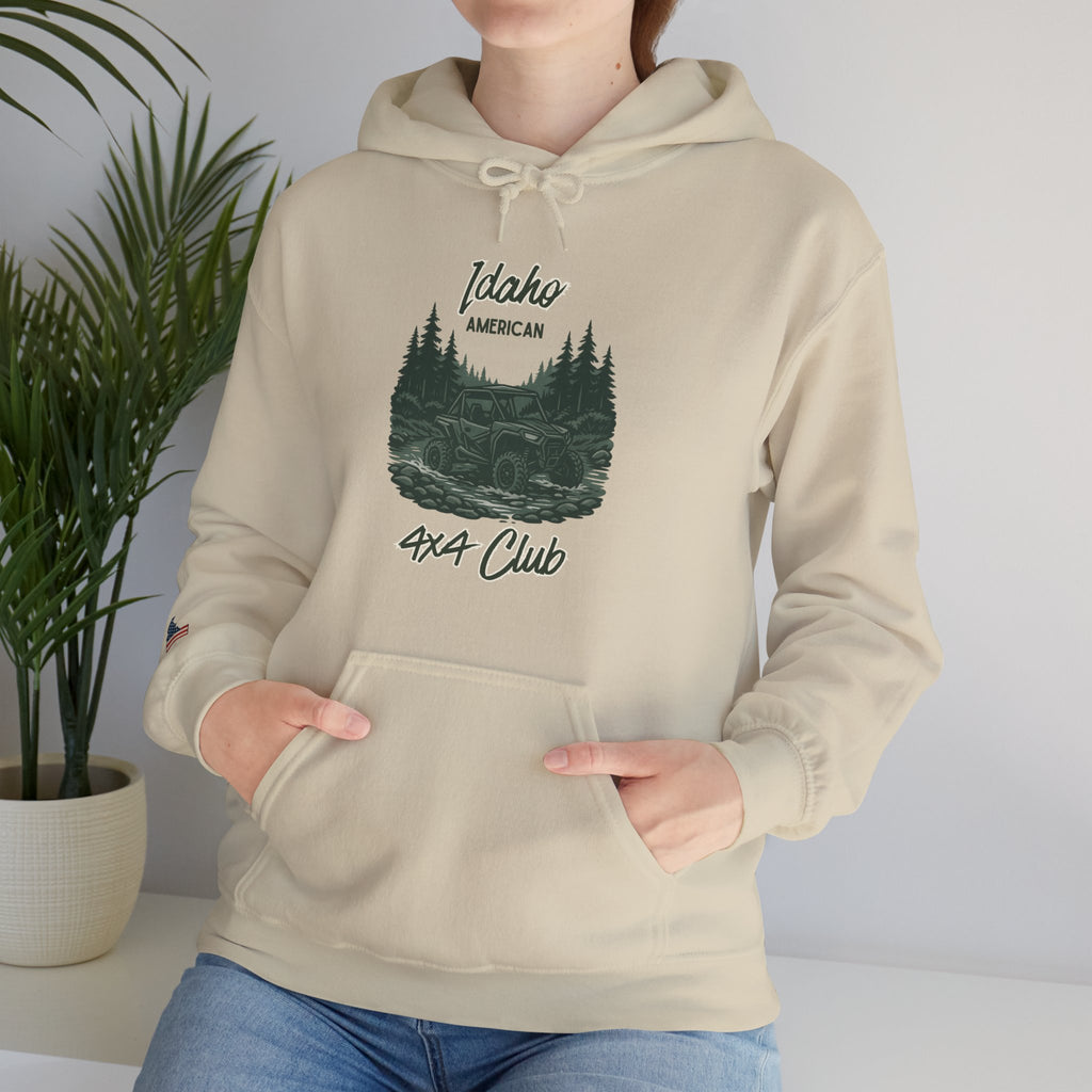Idaho American 4x4 Club Hoodie with Sleeve Logo