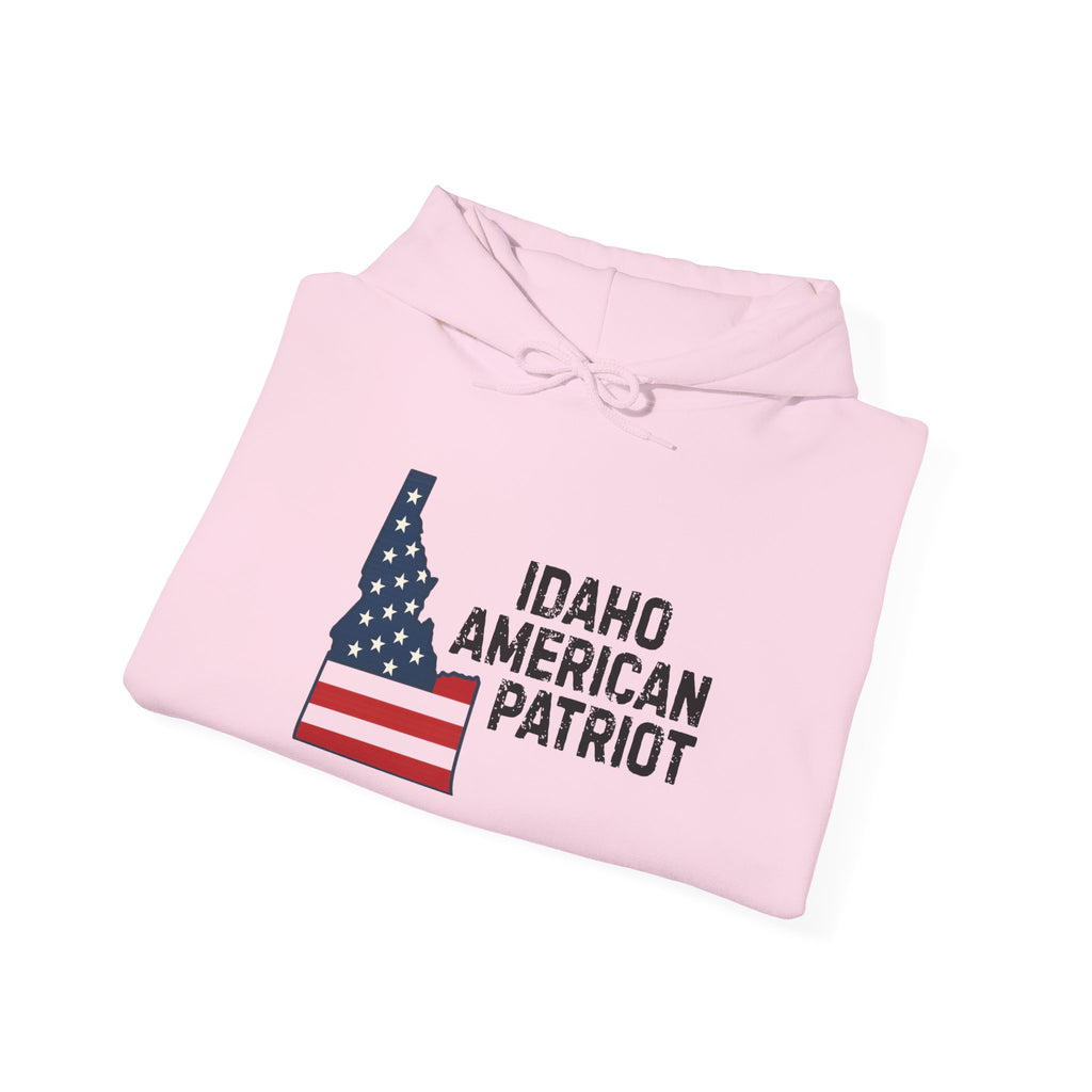 'Idaho American Patriot' Hoodie with Sleeve Logo