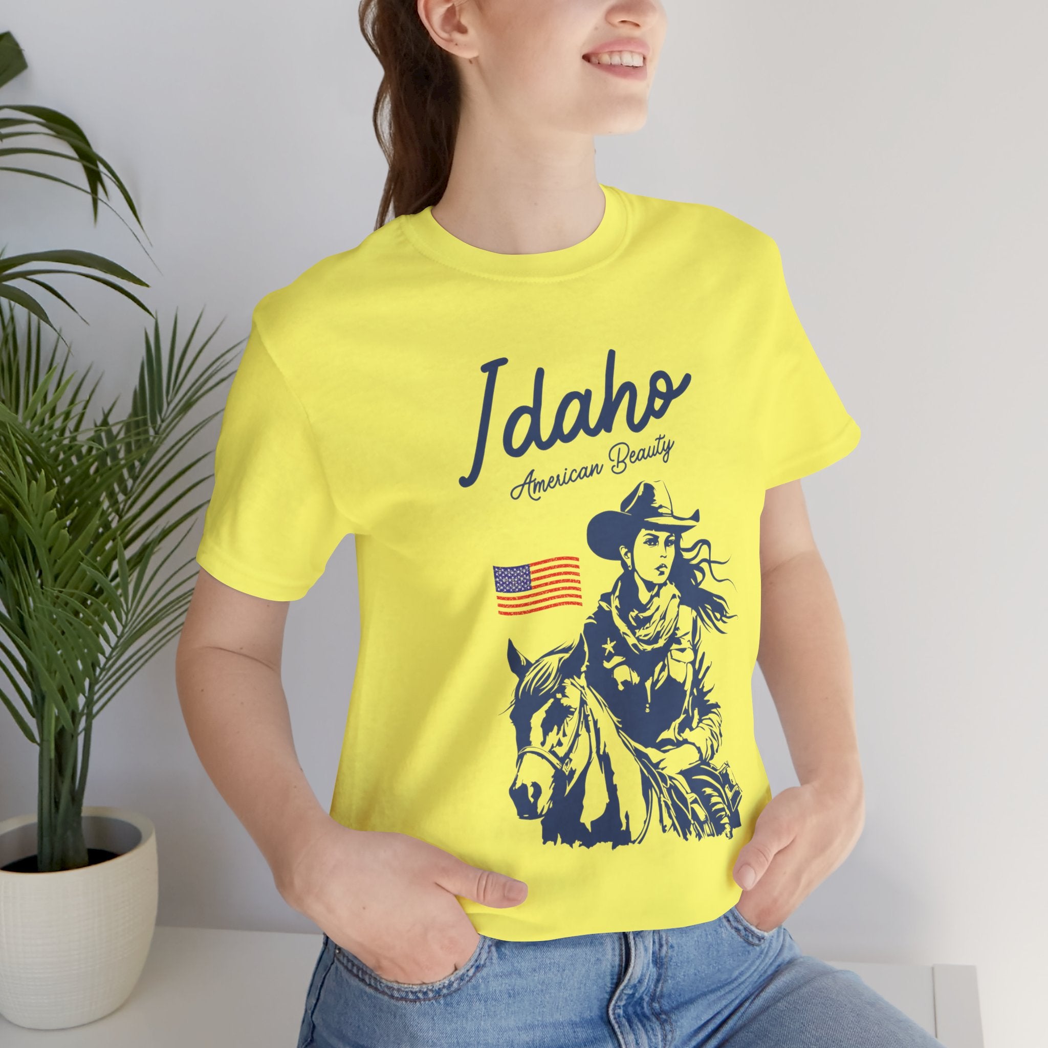 Idaho American Beauty Cowgirl Western T-Shirt