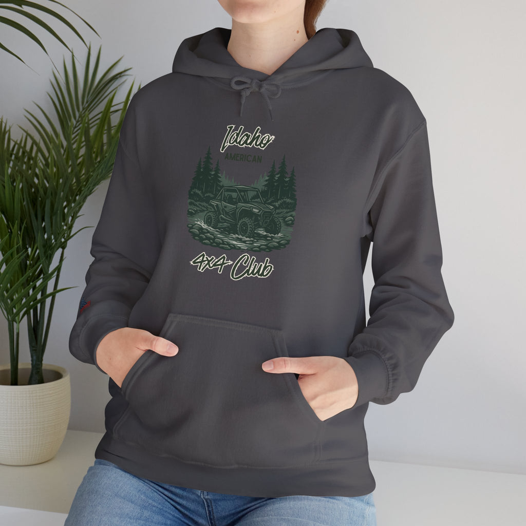Idaho American 4x4 Club Hoodie with Sleeve Logo