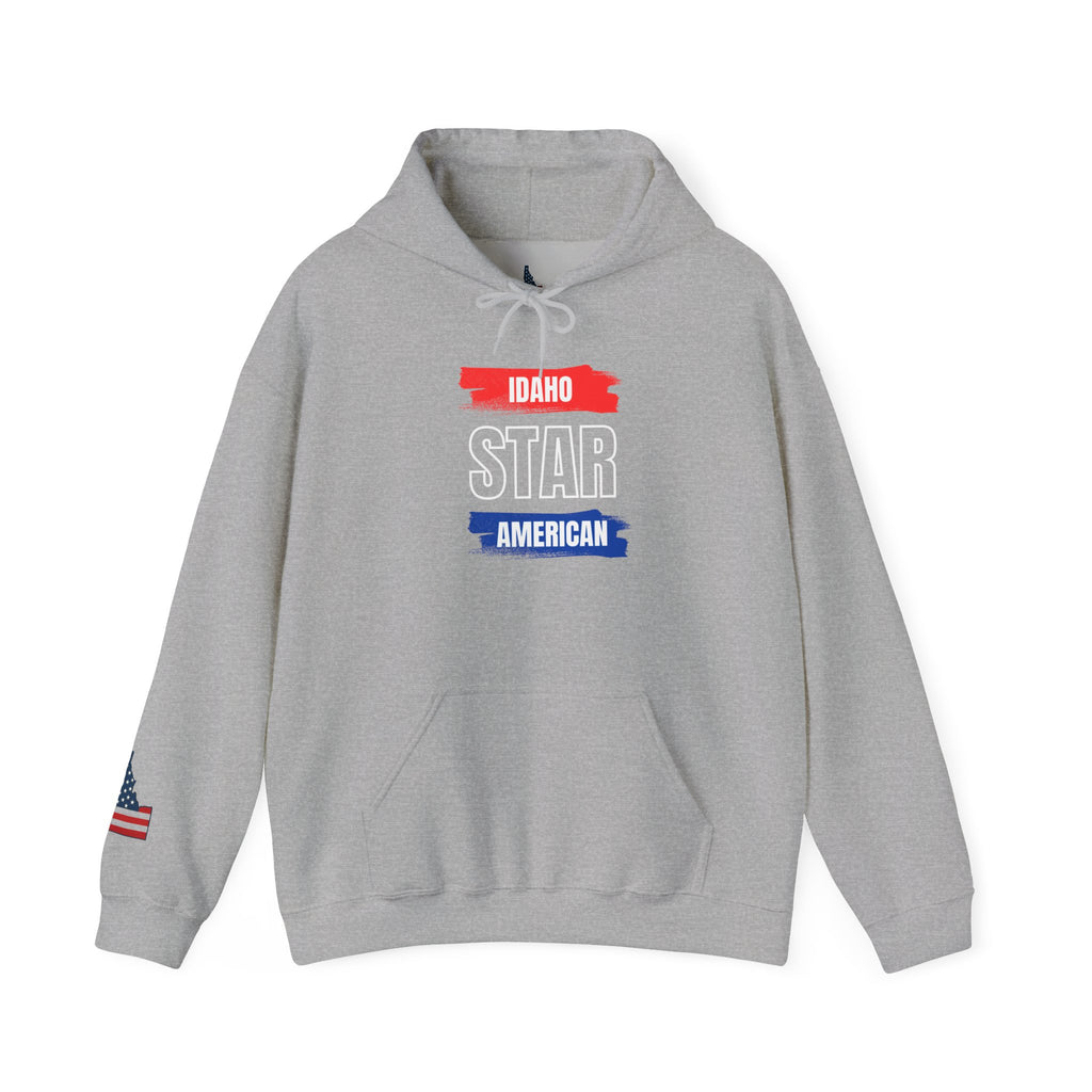 Idaho American 'Star' Hoodie with Sleeve Logo