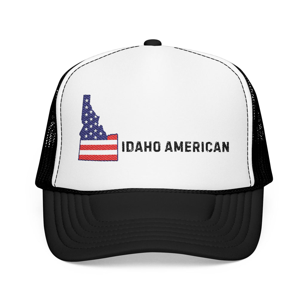 Idaho American Embroidered Trucker Hat