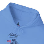 Idaho American Beauty Western Hoodie With Sleeve Logo