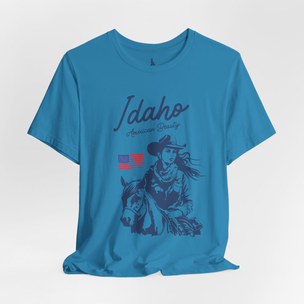 Idaho American Beauty Cowgirl Western T-Shirt