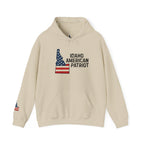 'Idaho American Patriot' Hoodie with Sleeve Logo