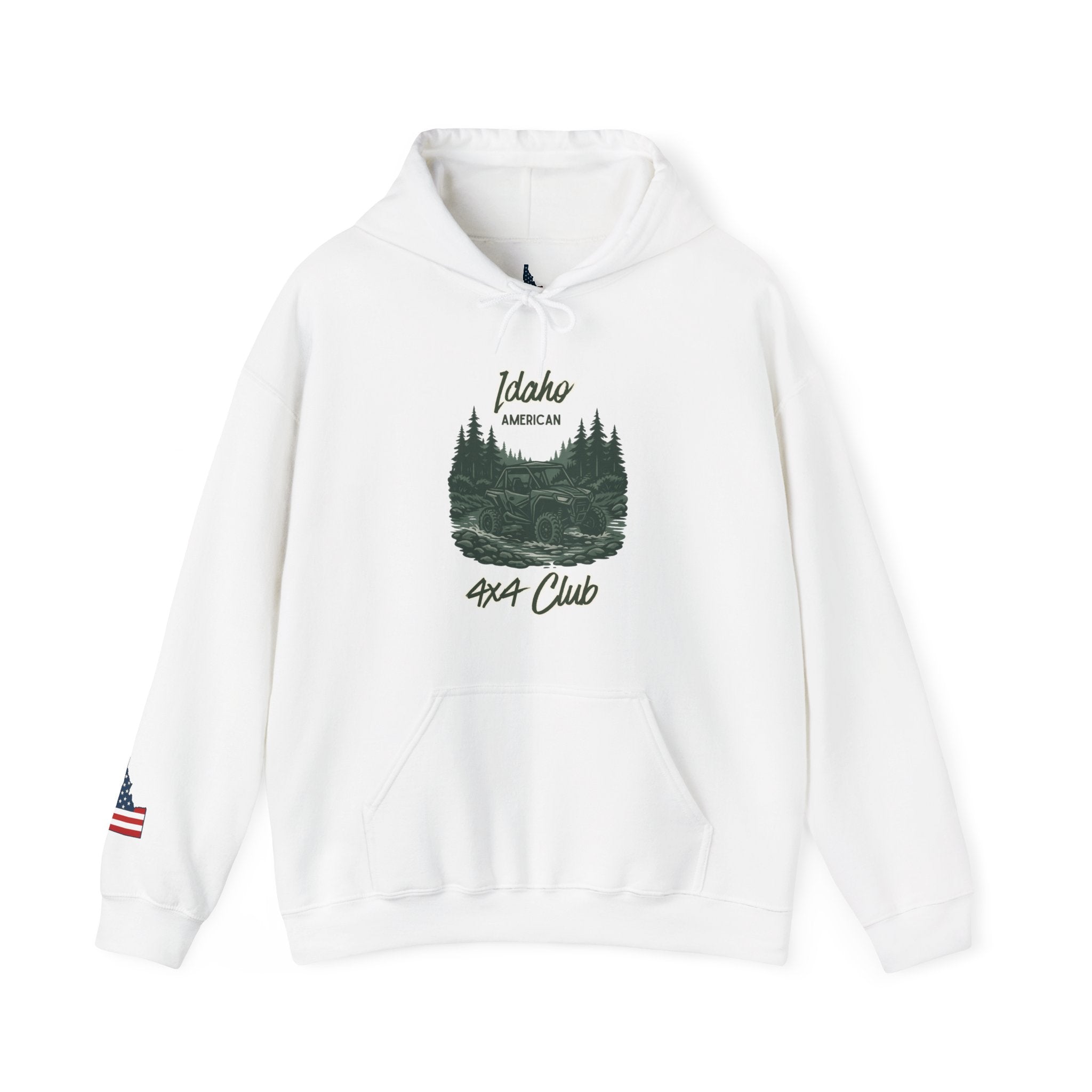 Idaho American 4x4 Club Hoodie with Sleeve Logo