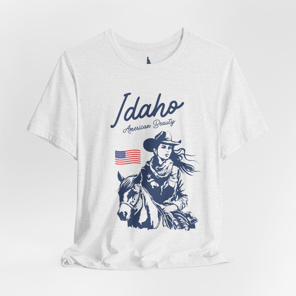 Idaho American Beauty Cowgirl Western T-Shirt