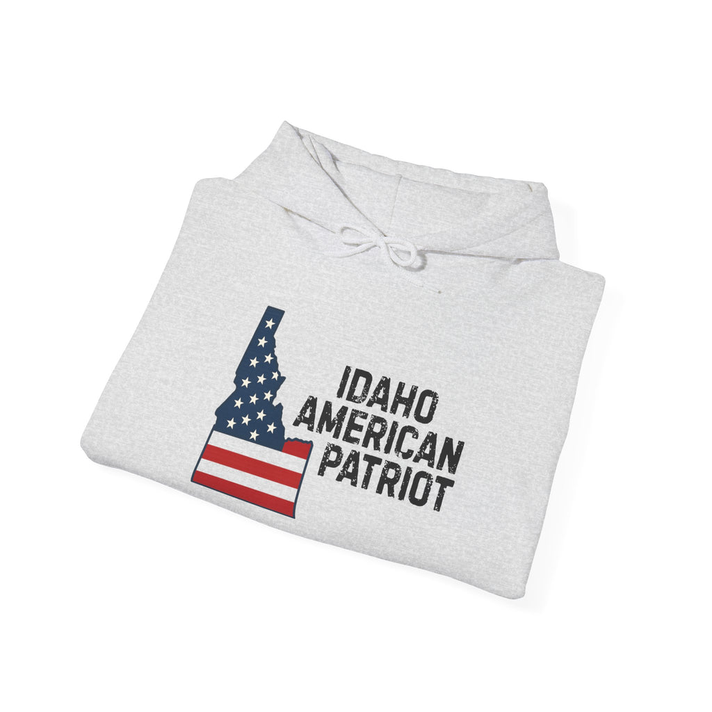 'Idaho American Patriot' Hoodie with Sleeve Logo