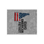 'Idaho American Patriot' Crushed Velvet Blanket