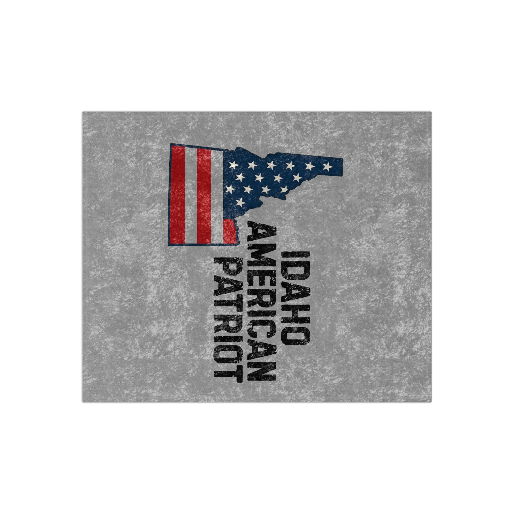 'Idaho American Patriot' Crushed Velvet Blanket