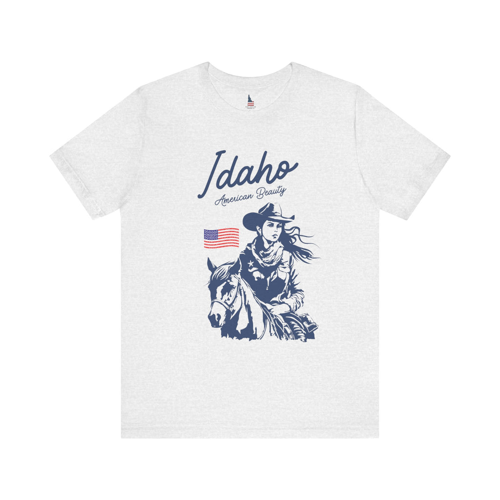 Idaho American Beauty Cowgirl Western T-Shirt